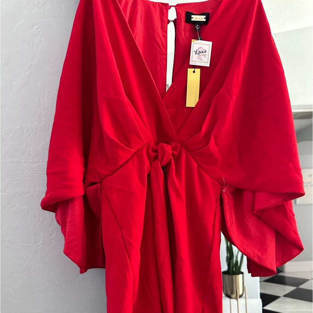 New Alexia admor red dress beautiful size 8 - Picture 5 of 9